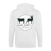 Weide, Wild & Co. Pullover mit Reißverschluss hinten bedruckt