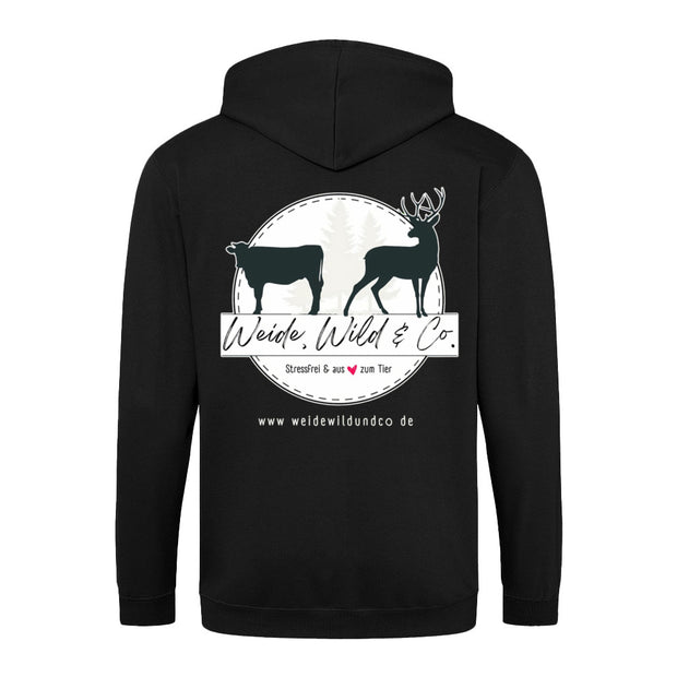 Weide, Wild & Co. Pullover mit Reißverschluss hinten bedruckt