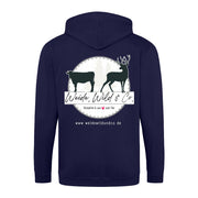 Weide, Wild & Co. Pullover mit Reißverschluss hinten bedruckt