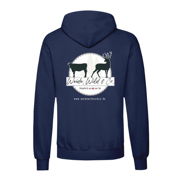 Weide, Wild & Co. Hoodie vorne und hinten bedruckt