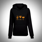 Kaputzen Hoodie "PEACE-LOVE-FALL"