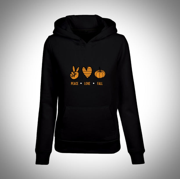 Kaputzen Hoodie "PEACE-LOVE-FALL"